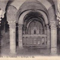 Bayeux calvados la cathedrale la crypte cpa