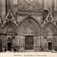 Bayeux calvados la cathedrale le portail cpa