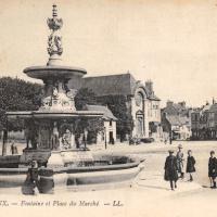 Bayeux calvados la place du marche cpa