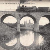 Bayeux calvados la pont du chemin de fer cpa