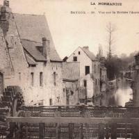 Bayeux calvados la riviere aure cpa
