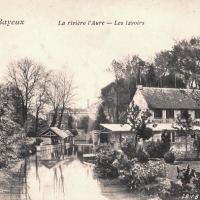 Bayeux calvados la riviere aure les lavoirs cpa