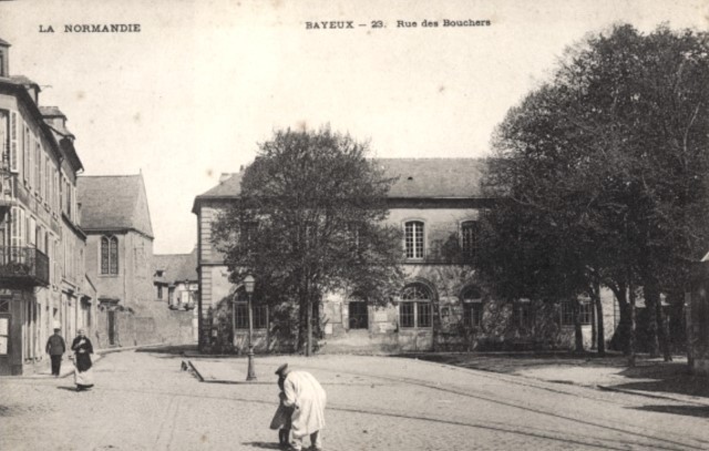 Bayeux calvados la rue des bouchers cpa