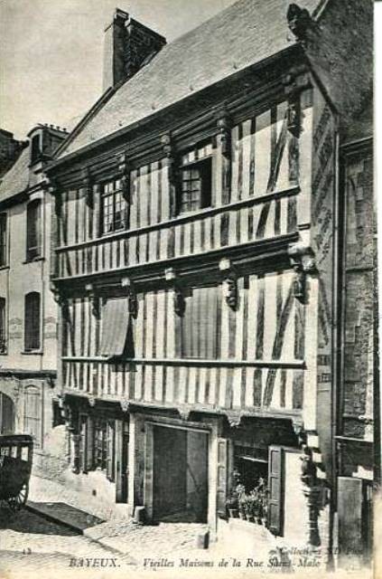 Bayeux calvados la rue saint malo cpa