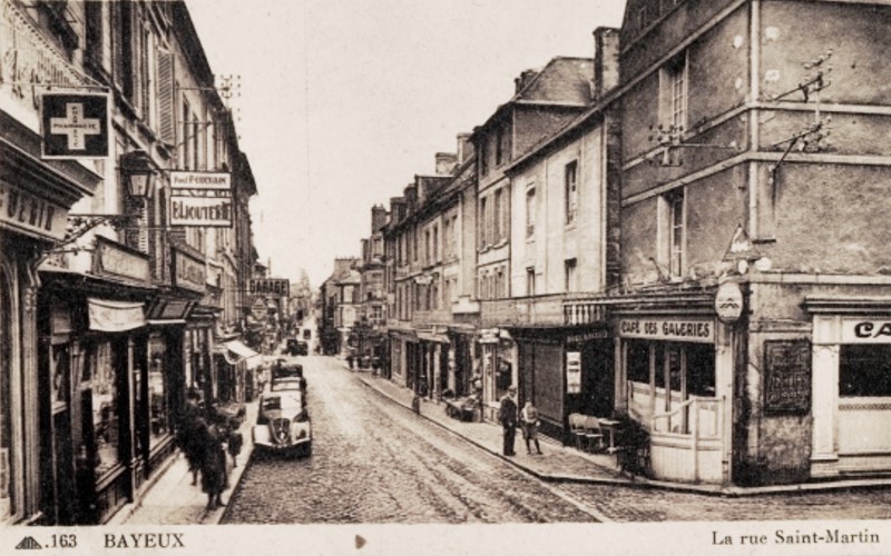 Bayeux calvados la rue saint martin cpa