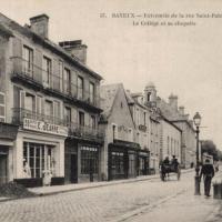 Bayeux calvados la rue saint patrice cpa