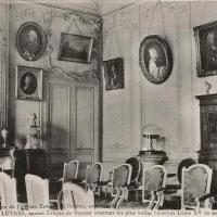 Bayeux calvados le palais episcopal interieur cpa