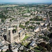 Bayeux calvados vue aerienne