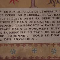 Plaque concernant le Ml de Vauban