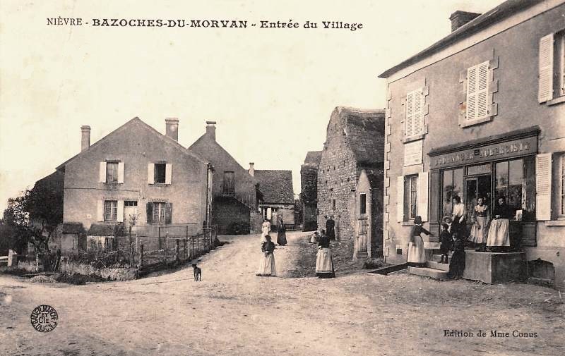 Bazoches (Nièvre) Le village CPA