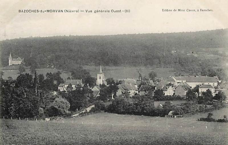 Bazoches (Nièvre) Vue générale CPA