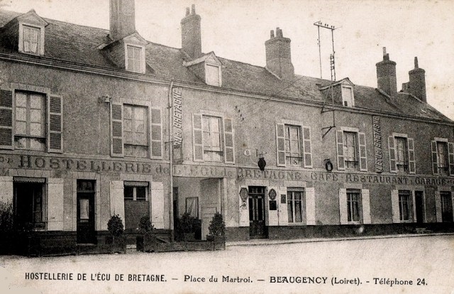 Beaugency (45) Hostellerie de l'Ecu de Bretagne CPA