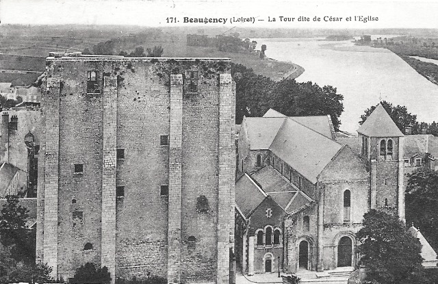 Beaugency (45) Tour César et église CPA