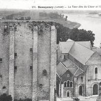 Tour César et église CPA