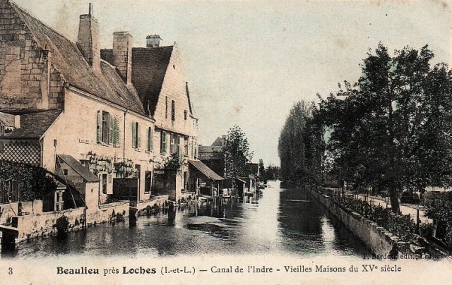 Beaulieu-lès-Loches (37) Vieilles maisons du XVème CPA