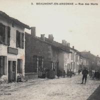 Beaumont-en-Argonne (08) Rue des morts CPA