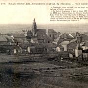 Beaumont-en-Argonne (08) Vue générale CPA