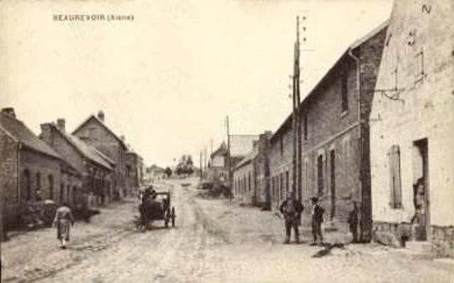 Beaurevoir aisne cpa rue henri martin