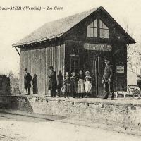 Beauvoir-sur-Mer (Vendée) Gare CPA