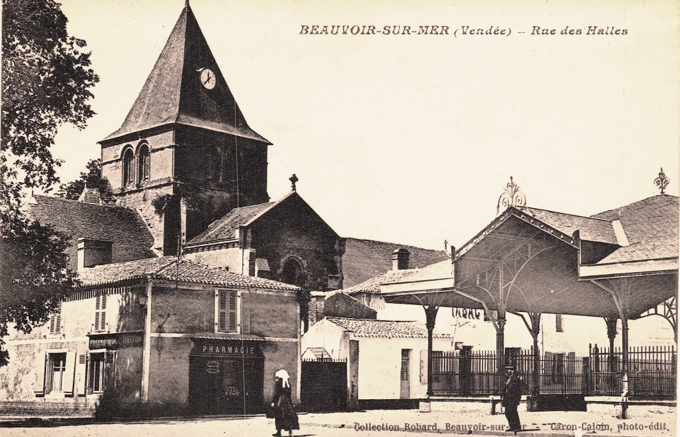 Beauvoir-sur-Mer (Vendée) Halles CPA