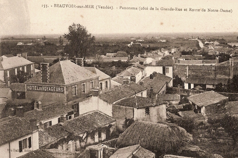 Beauvoir-sur-Mer (Vendée) Vue générale CPA