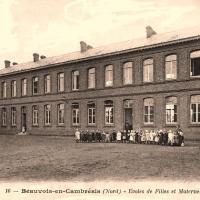 Beauvois en cambresis 59 l ecole des filles cpa