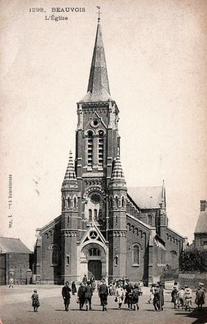 Beauvois en cambresis 59 l eglise sainte anne cpa