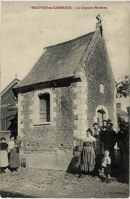 Beauvois en cambresis 59 la chapelle sainte anne cpa