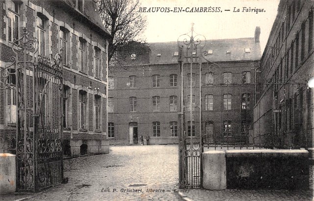 Beauvois en cambresis 59 la fabrique cpa