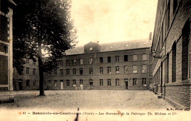 Beauvois en cambresis 59 la fabrique les bureaux cpa