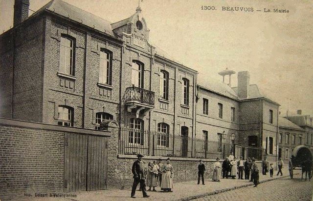 Beauvois en cambresis 59 la mairie cpa