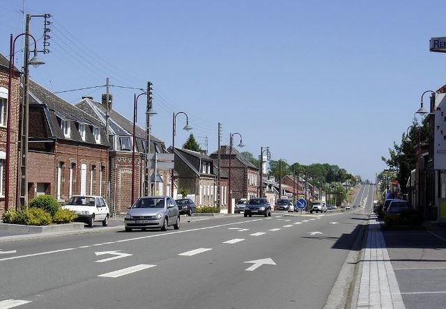 Beauvois en cambresis 59 la Route Nationale