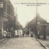 Beauvois en cambresis 59 la rue de la cense cpa