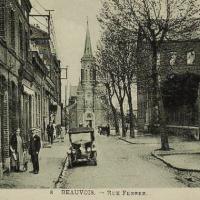 Beauvois en cambresis 59 la rue ferrer cpa