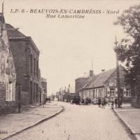 Beauvois en cambresis 59 la rue lamartine cpa