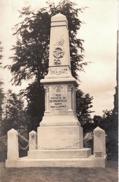 Bermonville seine maritime le monument aux morts cpa