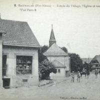 Berstett 67 reitwiller l entree du village cpa