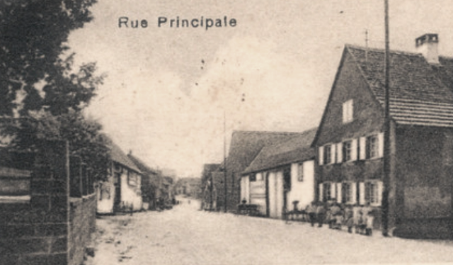 Berstett 67 rumersheim la rue pincipale cpa