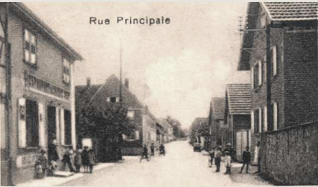 Berstett 67 rumersheim la rue pincipale cpa