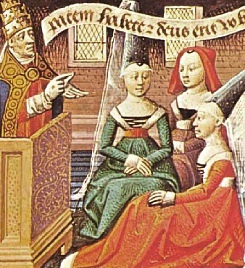 Bertrade de Montfort, miniature du XVè