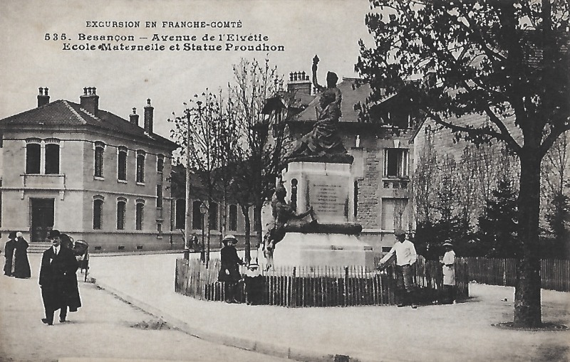 Besançon (Doubs) L'avenue de l'Elvétie CPA