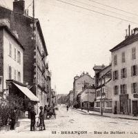 La rue de Belfort CPA