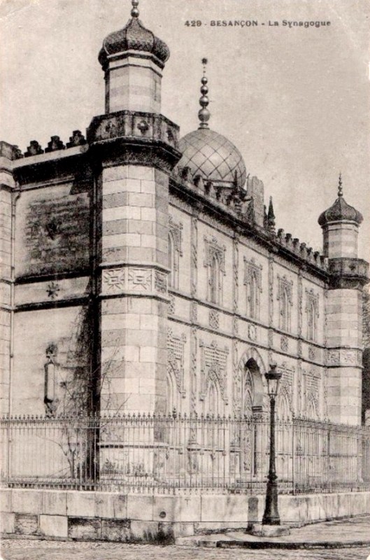 Besançon (Doubs) La synagogue CPA