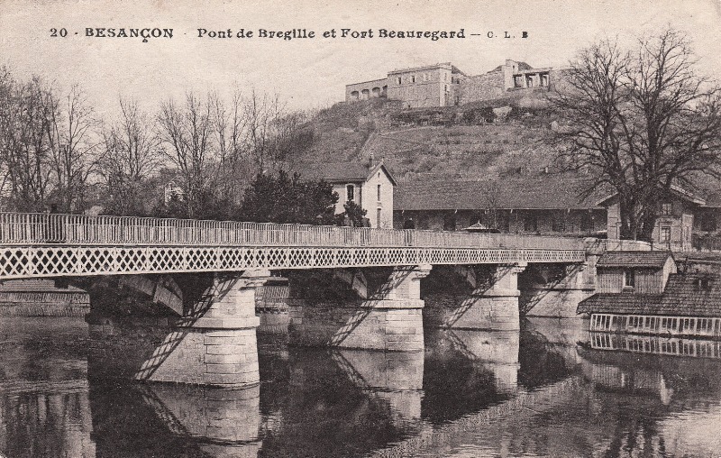 Besançon (Doubs) Le pont de Bregille et le fort de Beauregard CPA