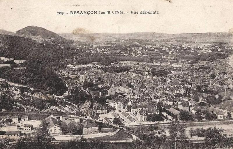 Besançon (Doubs) Vue générale CPA