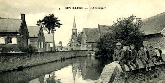 Bevillers 59 l abreuvoir cpa