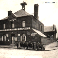 Bevillers 59 la mairie ecole cpa