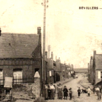 Bevillers 59 la rue du calvaire cpa