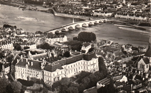 Blois (41) Vue aérienne CPA