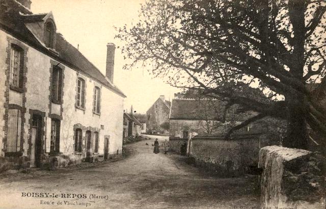 Boissy-le-Repos (51) La Route de Vauchamps CPA